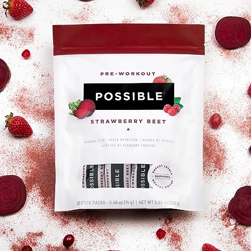 Possible Beet Pre-Workout - Strawberry Beet Flavor - Individually Wrapped Servings PossibleUS supplements