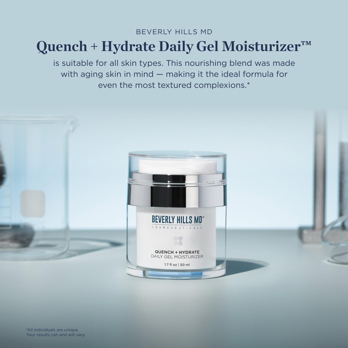 Beverly Hills MD Quench + Hydrate Daily Gel Moisturizer- Visibly Smooth, Plump, Hydrate Face & Neck for Wrinkles, Sagging- Skin Smoothing & Re-Energizing- Visibly Reduce Signs of Aging w/Niacinamide Beverly Hills MDAu supplements
