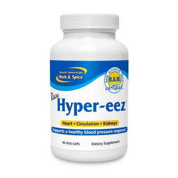 NORTH AMERICAN HERB & SPICE Hyper-eeZ - 90 Vegi Caps - Herbs, Spices, Flowers, Berry Blend - Blood Pressure & Circulation Support - Assists with Heart, Circulation, Kidneys - Non-GMO - 90 Servings NORTH AMERICAN HERB & SPICEAu supplements