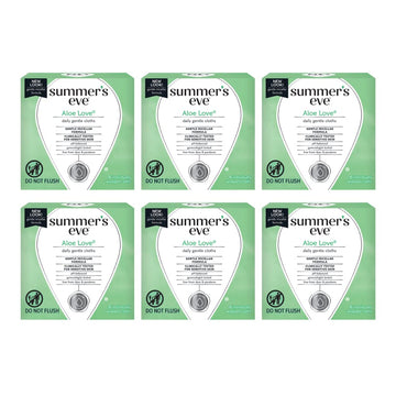 Summers Eve Cleansing Cloths 16 Count Aloe Love (6 Pack) Summer's EveAu supplements