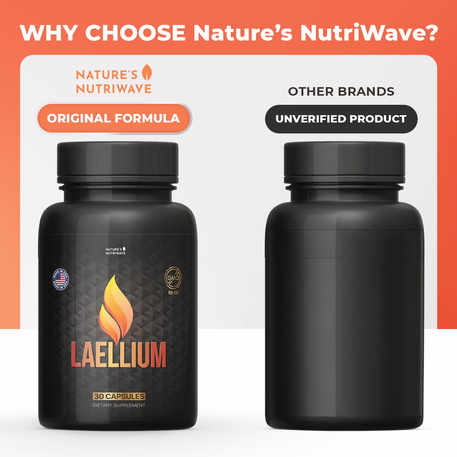 Laellium Capsules – Natural Supplement with Green Tea, Apple Cider Vinegar & Ginseng – Non-GMO, Supports Wellness – 30 Capsules, 1 Month Supply Nature’s NutriWaveAu supplements