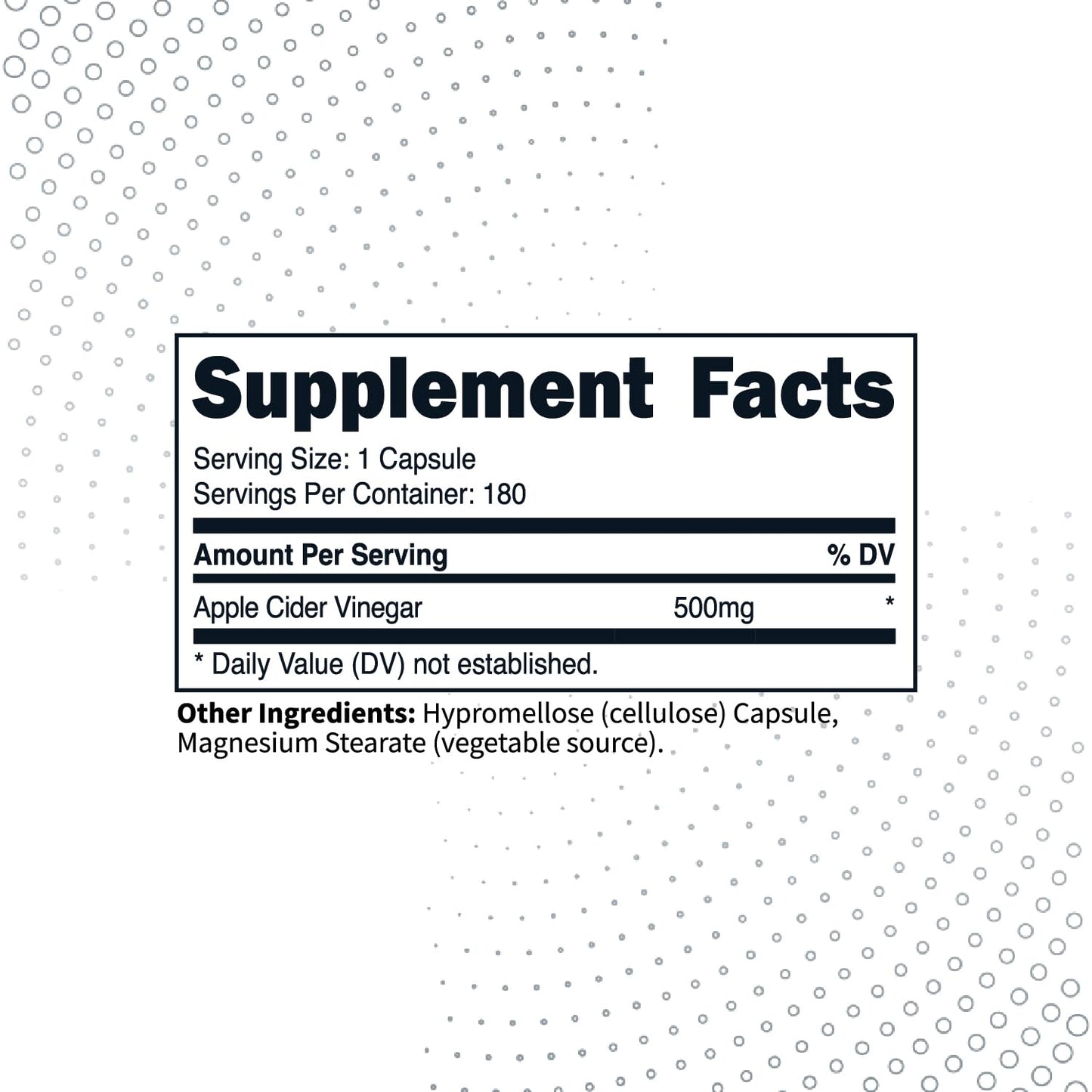 Type Zero Apple Cider Vinegar Capsules (180 Count) 500mg Per Serving - Non-GMO, Gluten-Free Supplement Type ZeroUS supplements