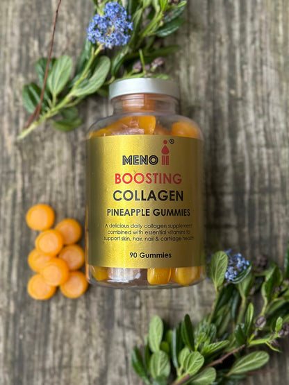 Meno® Boosting Collagen Natural Pineapple 90 Gummies Meno IIUS supplements