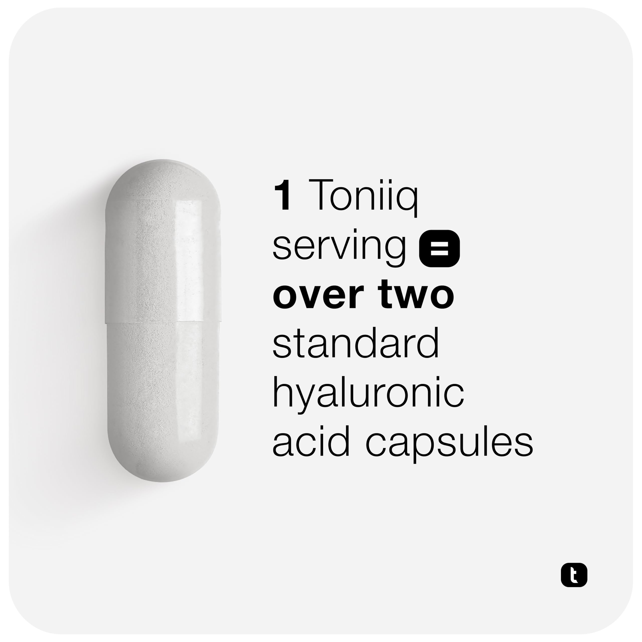 Toniiq Hyaluronic Acid Supplements – Lab Tested 95% Ultra High Purity – Fermented and Bioavailable with Vitamin C – Third Party Lab Tested – 360 Capsules ToniiqAu supplements