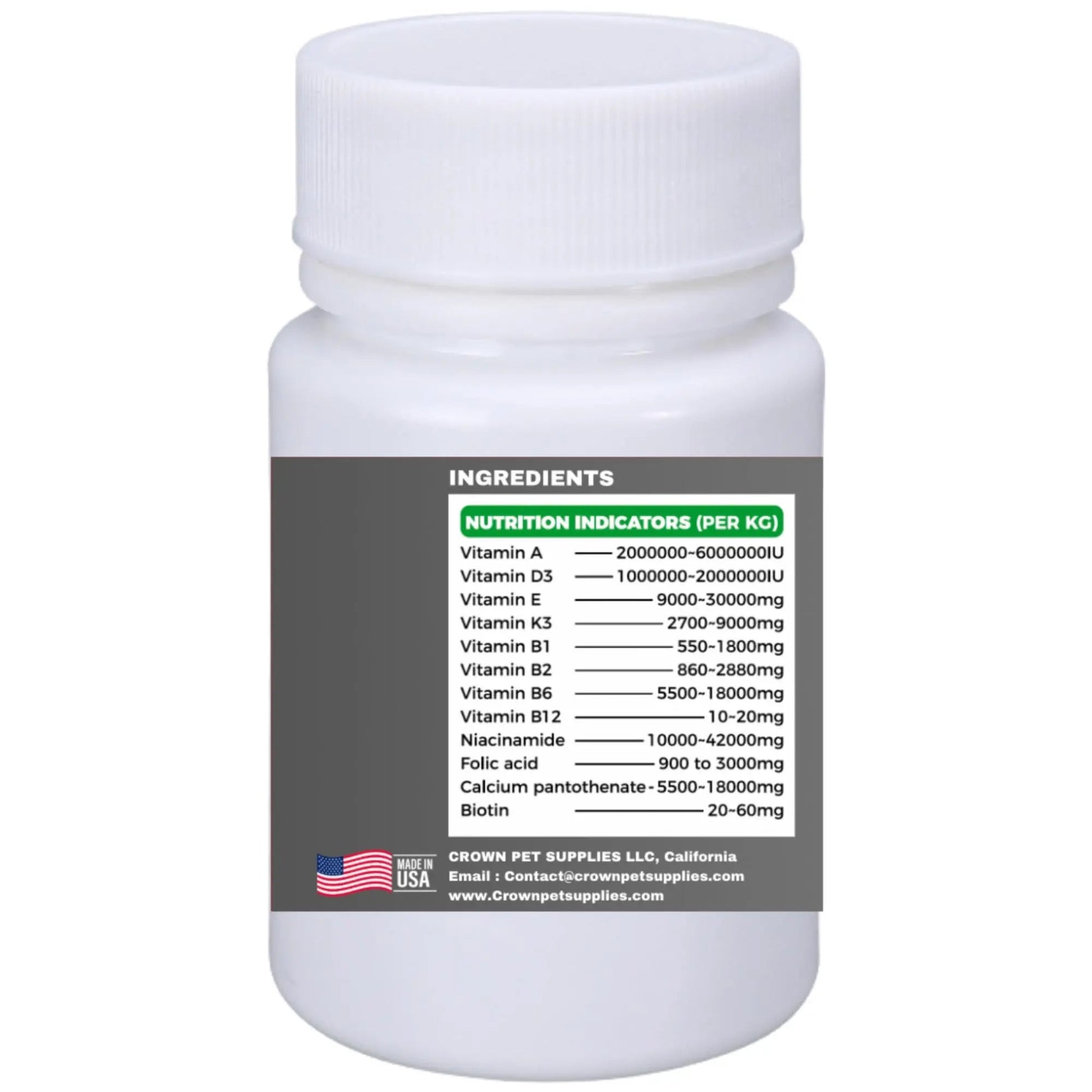 Multivitamin Powder for Pigeons – Ultimate Vitamin Formula for Racing & Breeding – Supports Growth, Bone Strength, Reproductive Health & Feather Health Crown Pet SuppliesAu supplements