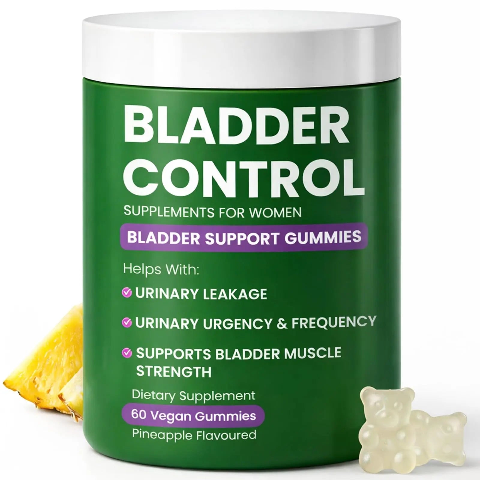 Bladder Control Supplements – Urinary Tract Health for Women | Overactive Bladder Support, UTI Relief & Infection Treatment | Daily Feminine Wellness Gummies – 60 Pineapple Flavor Terramed Just Think ComfortAu supplements