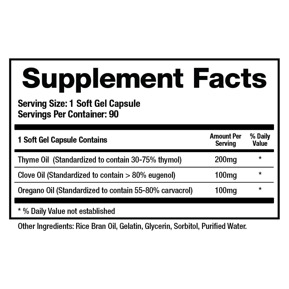 BioMatrix Biofilm Disruptor, GI Repair Digestive Supplement for Men and Women, Oil of Thyme, Oregano & Clove, Gut Microbiome & Intestinal Health Support | Microb-Defend (90 Softgels) BioMatrixAu supplements