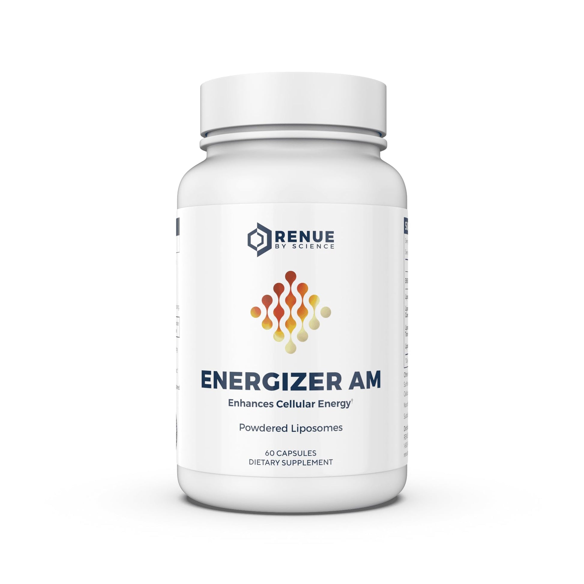 Renue By Science Energizer AM | Liposomal Resveratrol Hesperidin & Green Tea Supplement | 60 Capsules with Trans Resveratrol (65mg) Hesperidin (150mg) Green Tea Extract (35mg) - Non-GMO | Made in USA Renue By ScienceUS supplements