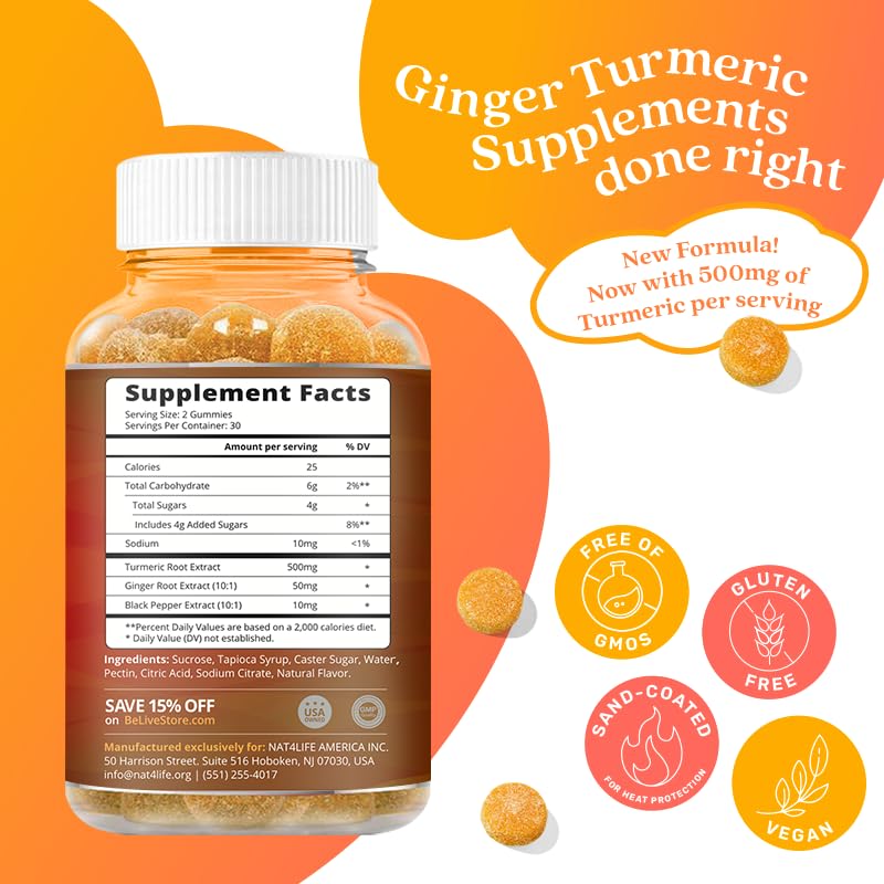 BeLive Turmeric Curcumin with Black Pepper & Ginger - Turmeric and Ginger Supplement BeLiveAu supplements