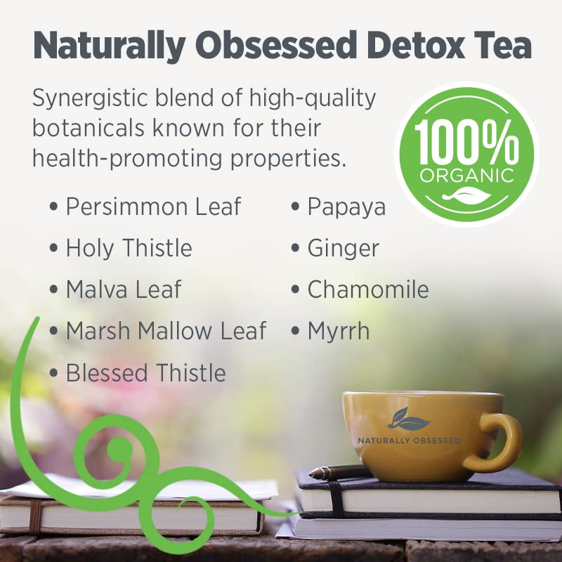 Naturally Obsessed 4 Week DRINK2SHRINK Detox Tea Formula Flat Belly System Detox Kit Naturally ObsessedUS supplements