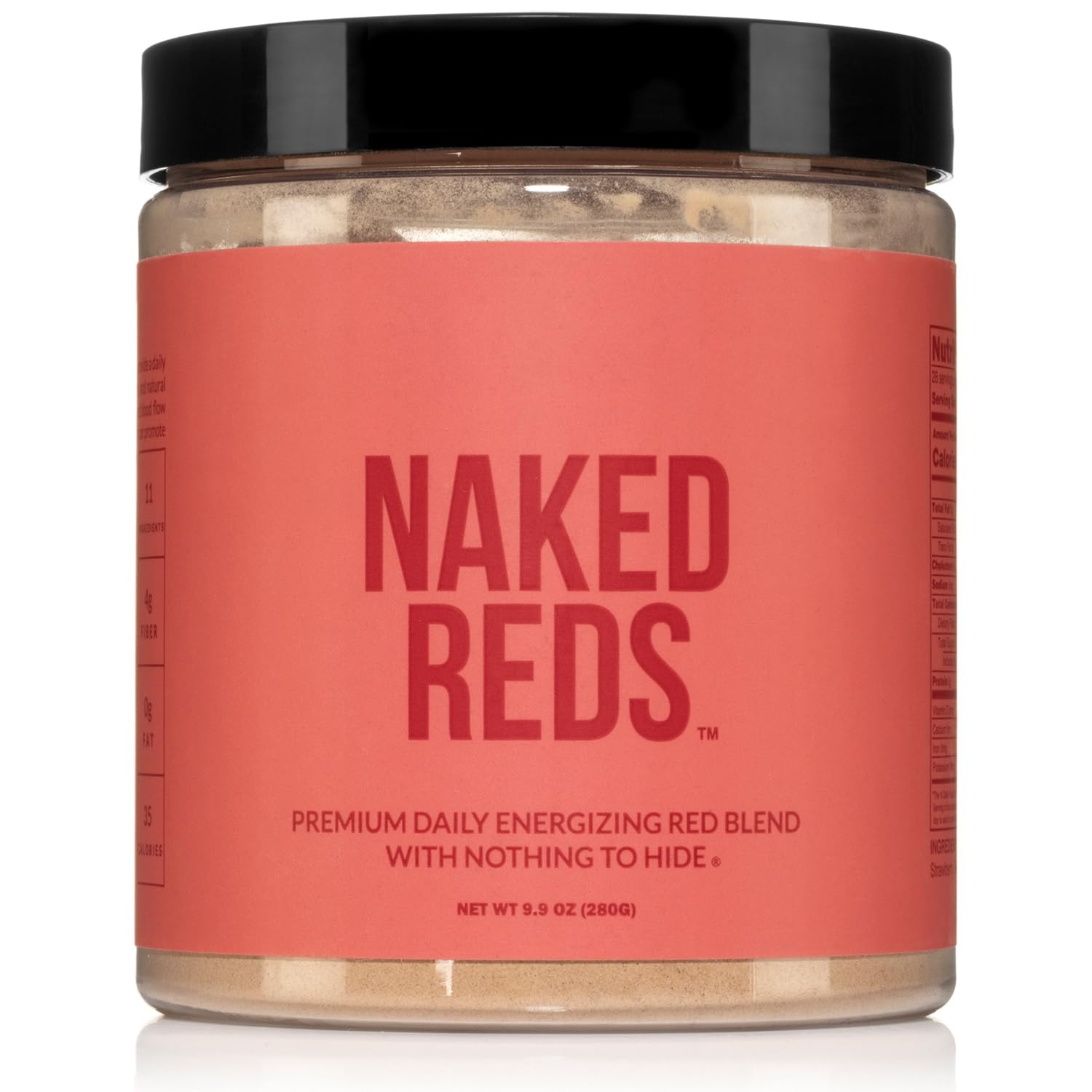 NAKED Reds Superfood Powder - Healthy, Energizing Polyphenol Fruit Powder Mix, No Fillers, No Additives, Vegan, Non-GMO, Gluten Free - 28 Servings NAKEDAu supplements