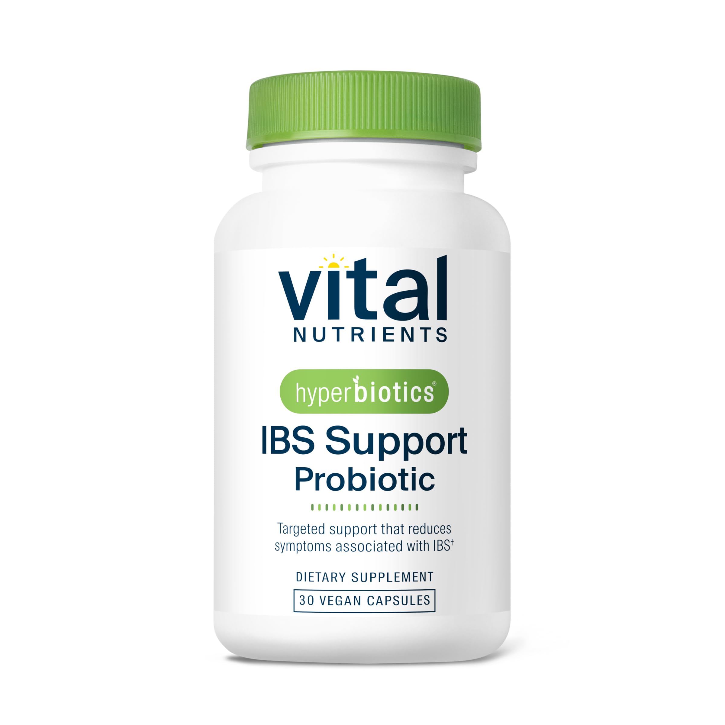 Hyperbiotics Vital Nutrients IBS Probiotic | Reduce Symptoms of IBS* | Clinically Studied Vegan probiotic for IBS Relief from Bloating, Gas, Diarrhea, & Abdominal Discomfort* | 30 Capsules HyperbioticsAu supplements
