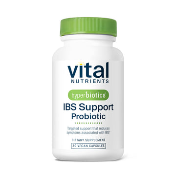 Hyperbiotics Vital Nutrients IBS Probiotic | Reduce Symptoms of IBS* | Clinically Studied Vegan probiotic for IBS Relief from Bloating, Gas, Diarrhea, & Abdominal Discomfort* | 30 Capsules HyperbioticsAu supplements