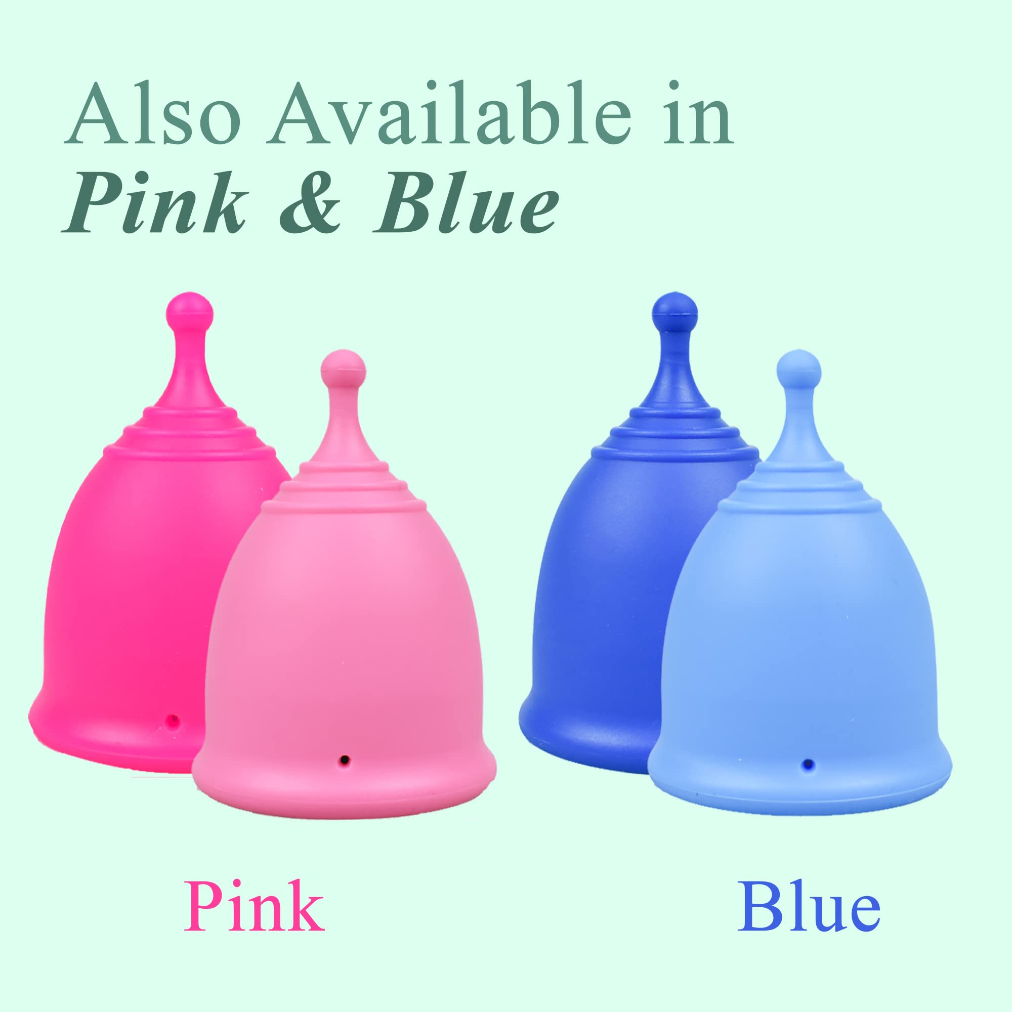SHORDY Reusable Menstrual Cup (Small & Large) Set of 2 with Box, 100% Soft Silicone, Copa Menstruelle SHORDYAu supplements