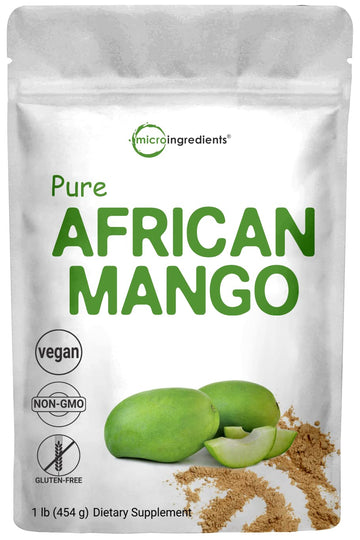Sustainably Africa Grown, Pure African Mango Powder (Irvingia Gabonensis Powder Micro IngredientsUS supplements