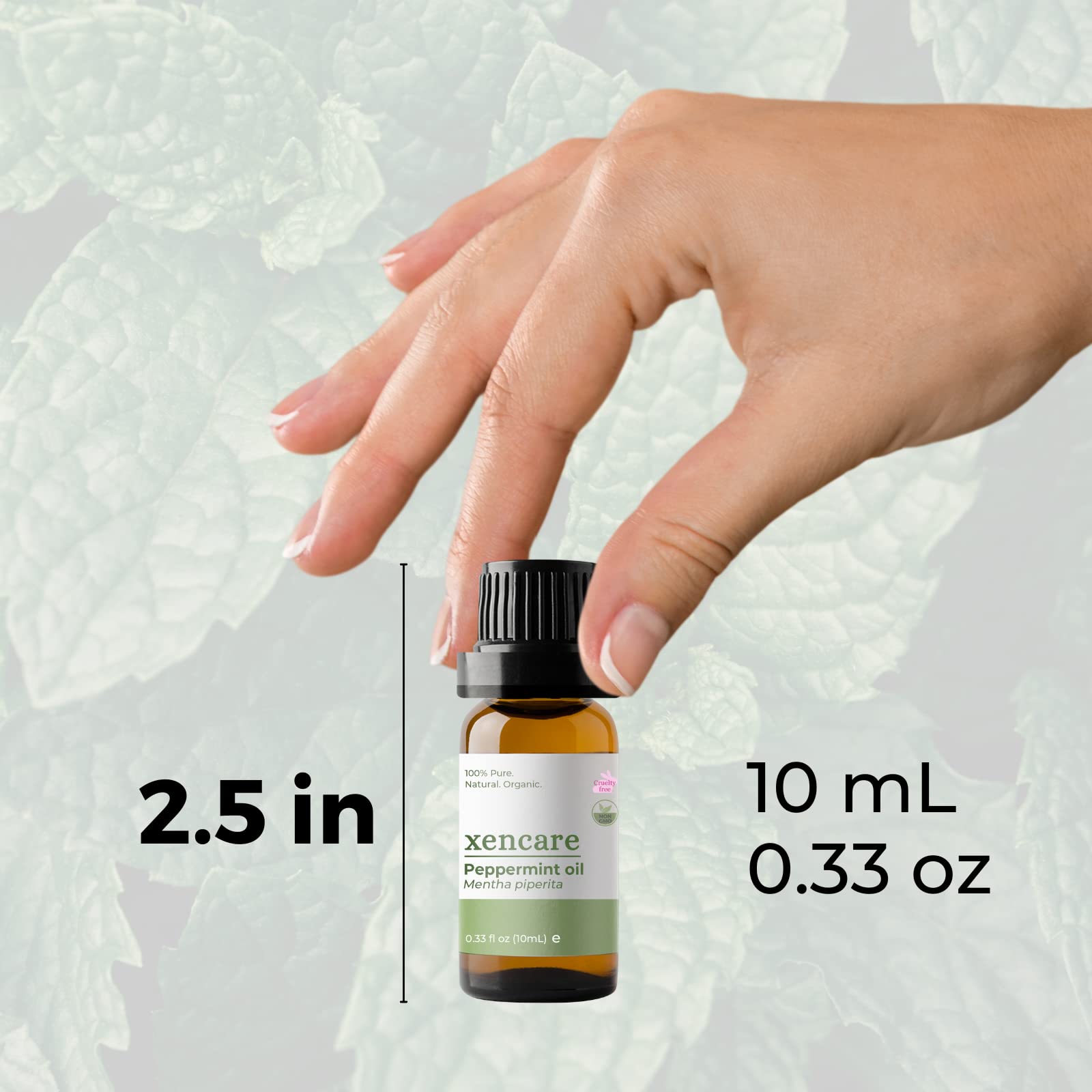 xencare Peppermint USDA Organic Food Grade Essential Oil | 100% Pure Natural Undiluted XenCareAu supplements
