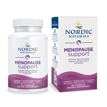 Nordic Naturals Menopause Support -Unflavored - 60 Capsules - Women’s Hormone-Support Supplement for Menopause, Mood Balance & Hot-Flash Support - Plant-Based Herbs and Phytoestrogens - 30 Servings Nordic NaturalsAu supplements