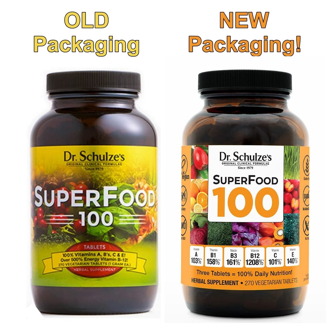 Dr. Schulze's | SuperFood 100 | Vitamin & Mineral Herbal Concentrate | Dietary Supplement Dr. Schulze'sUS supplements