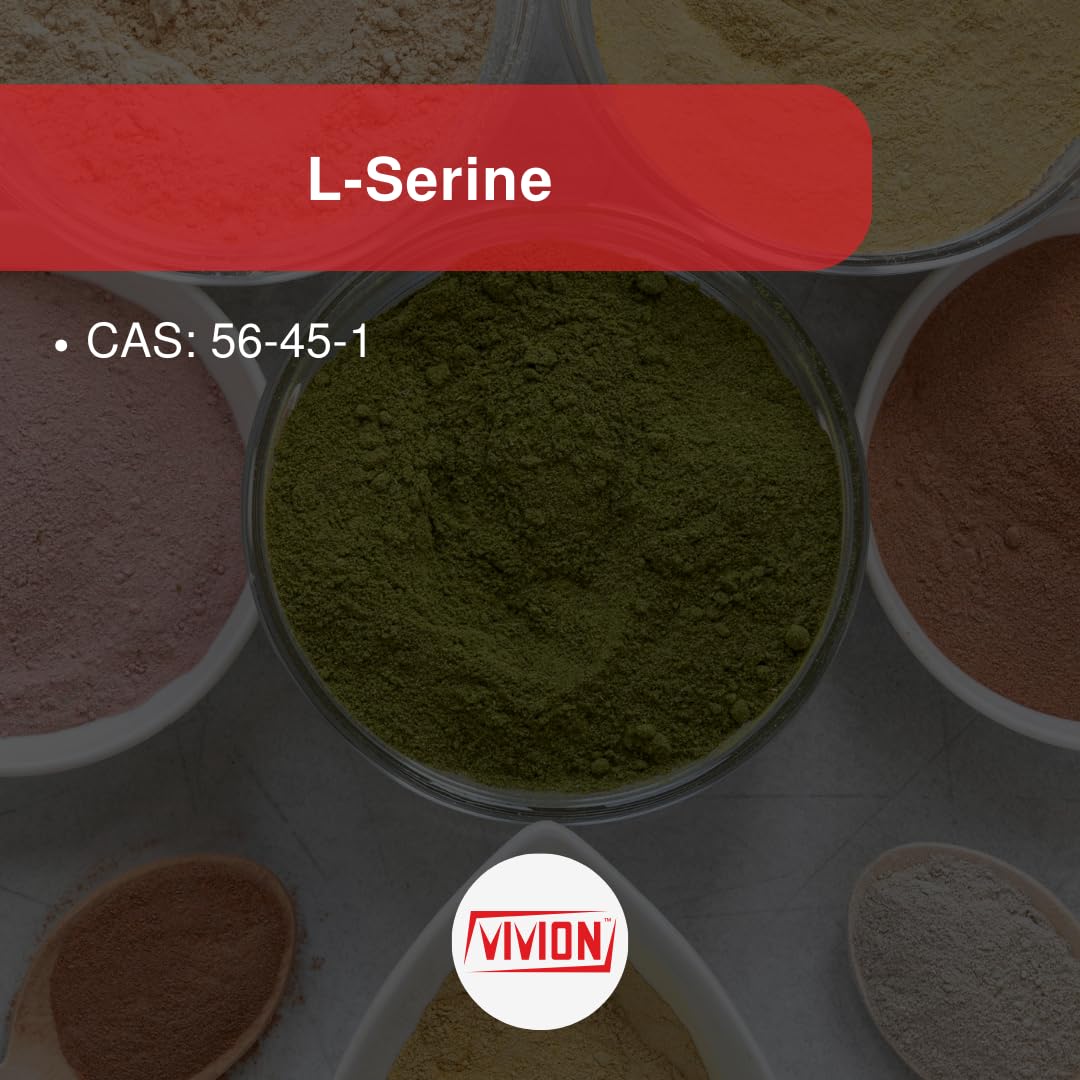 L‑Serine Powder - 1000 Grams - Amino Acid - Powdered for Manufacturing Cognitive Health & Cellular Support Tablet Capsule Formulations - 1 kg (2.2 lb) VivionAu supplements