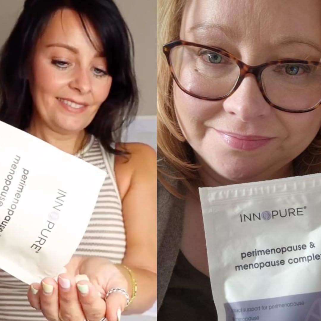 INNOPURE Perimenopause & Menopause Complex for Women (2 Month Supply) Red Clover, Wild Yam, Maca, Sage and Vitamins Including B6 for Hormone Regulation, Clean Label (Pure-Fill) 60 Capsules INNOPUREAu supplements