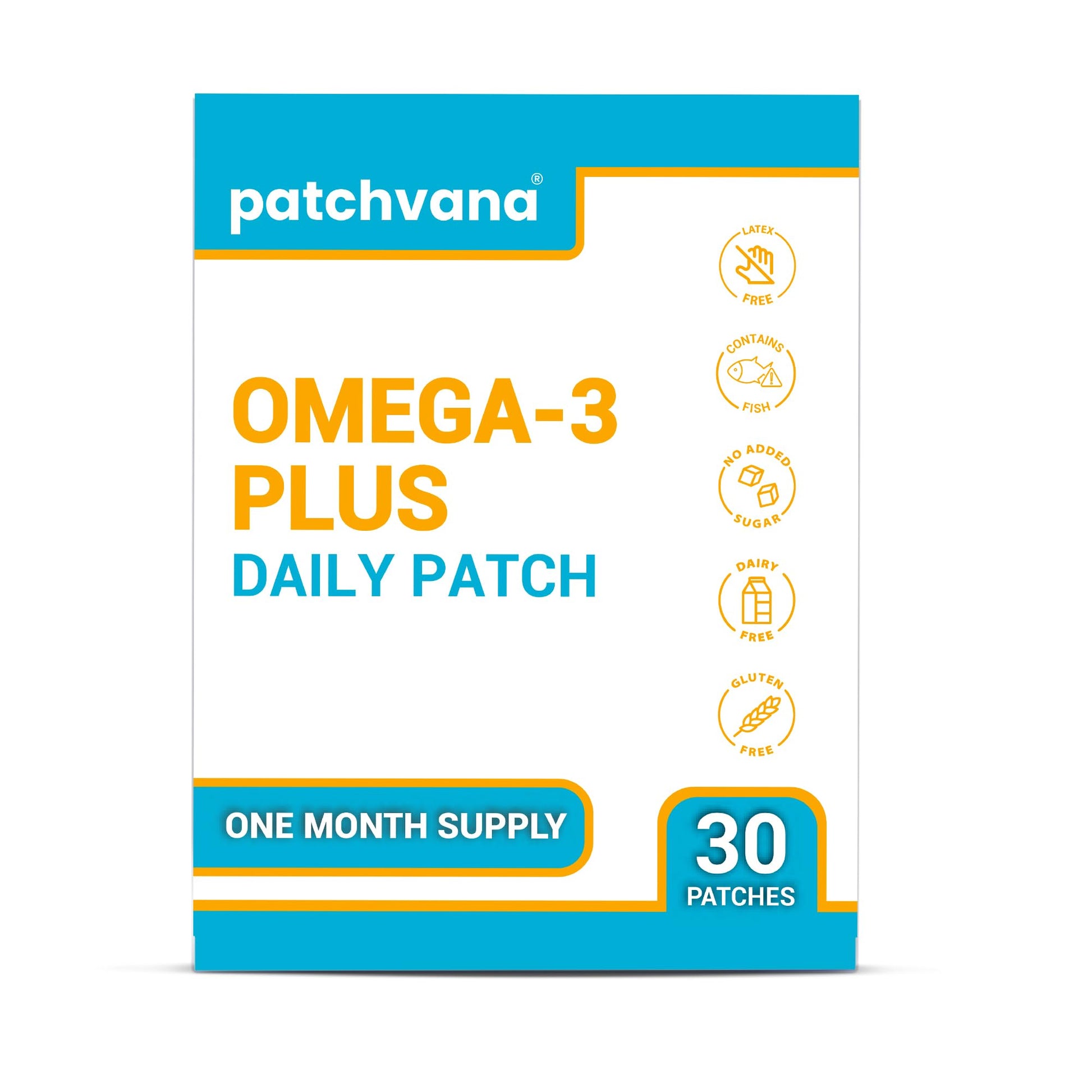 Patchvana Omega 3 Patch for Women & Men, 1 Month Supply, 30 Patches PatchvanaAu supplements