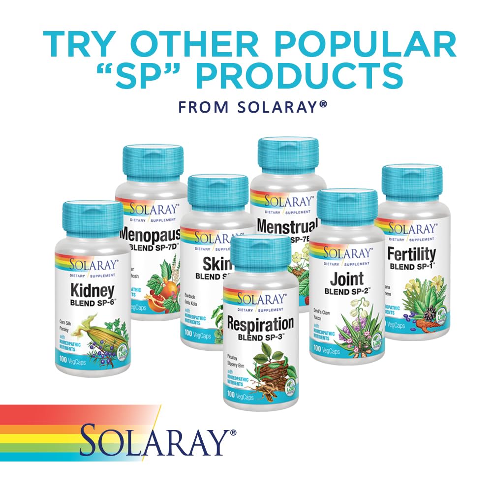 SOLARAY Female Hormone Blend SP-7C | W/Black Cohosh, Dong Quai, Passion Flower, Wild Yam & More | 100 VegCaps, 50 Serv. SOLARAYAu supplements