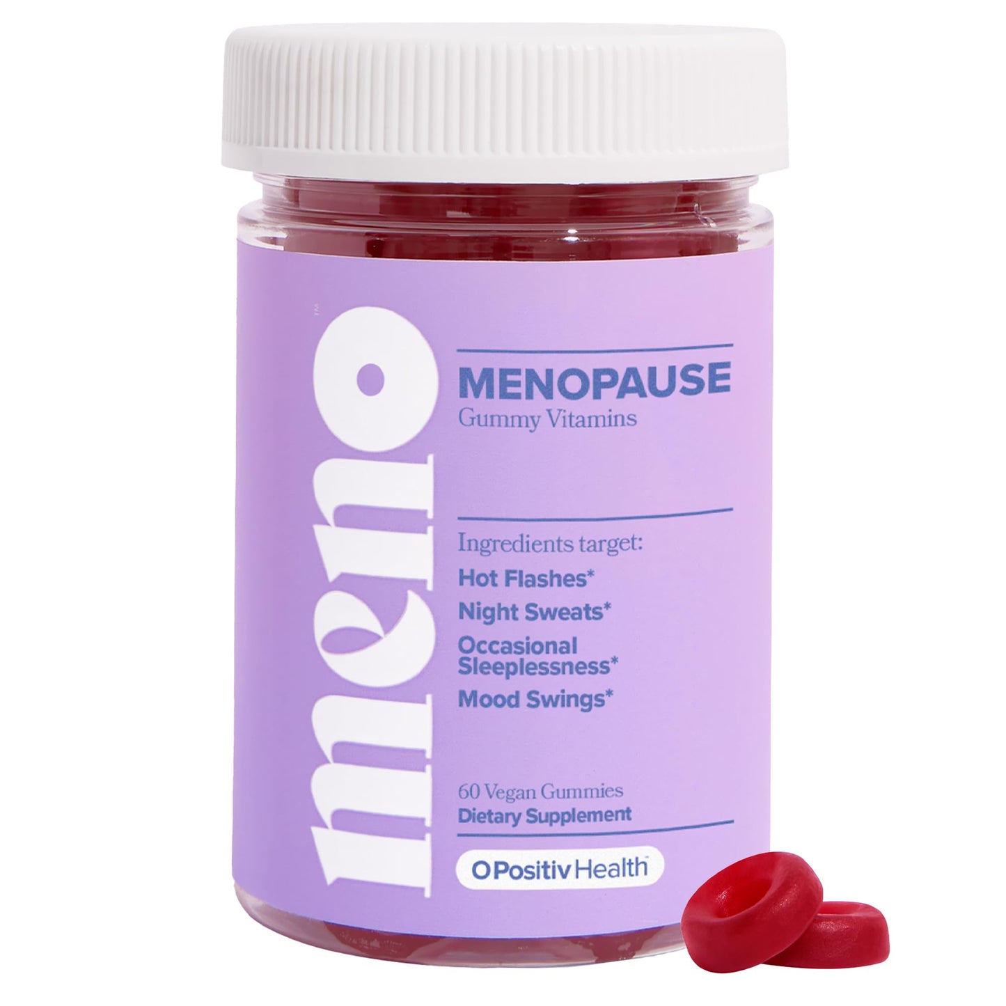 MENO Gummies for Menopause, 30 Servings (Pack of 1) - Hormone-Free Menopause O PositivUS supplements
