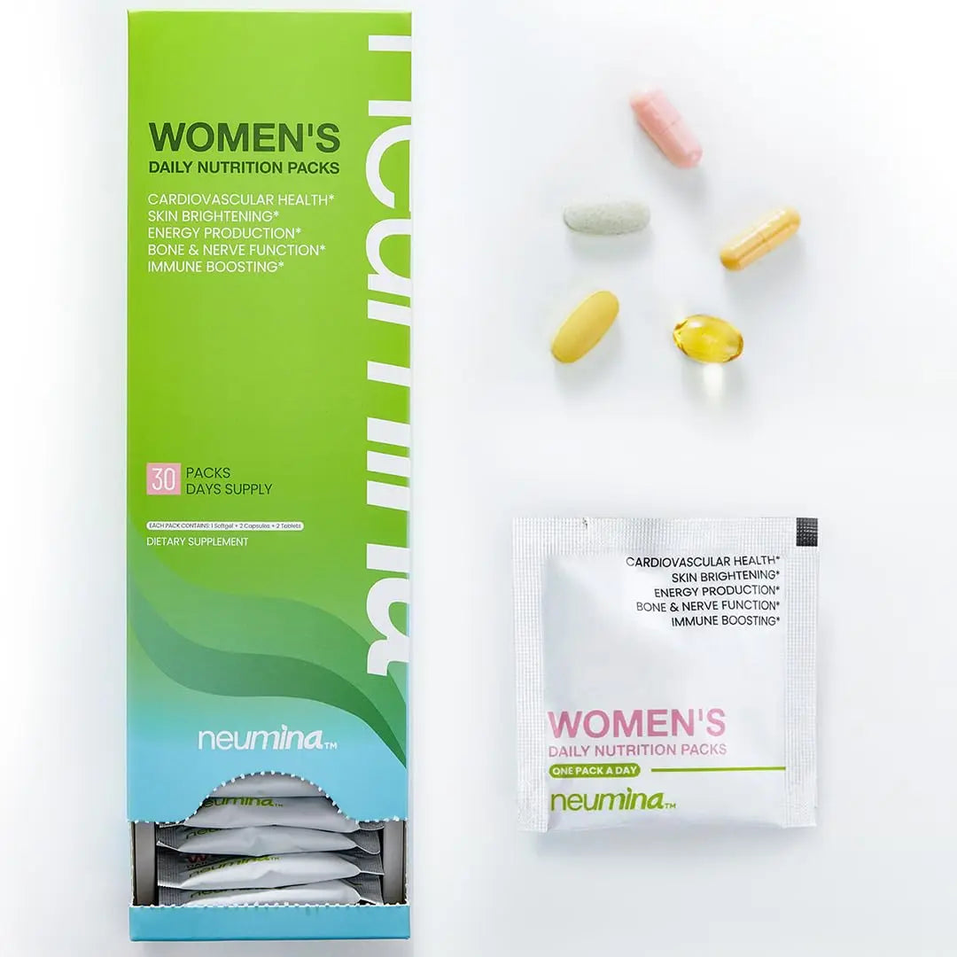 NEUMINA Multivitamin for Women, All-in-One Vitamin Packs for Hair Skin and Nails, Energy Producton, Bone Health, Stress Relief NEUMINAAu supplements