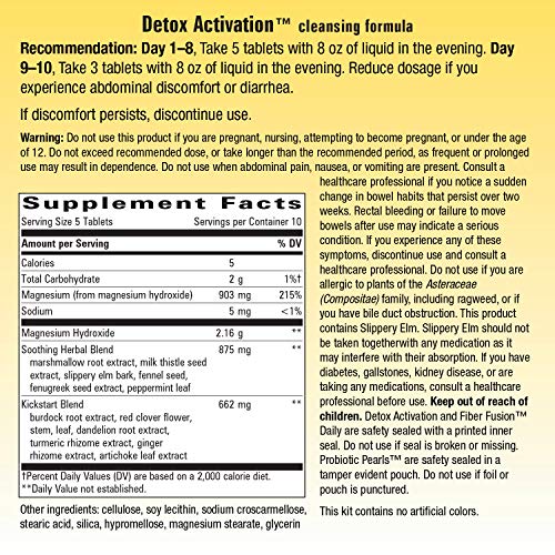 Nature's Way Whole Body Cleanse Complete, 10 Day Detox Cleansing System Kit with Probiotics Enzymatic TherapyUS supplements