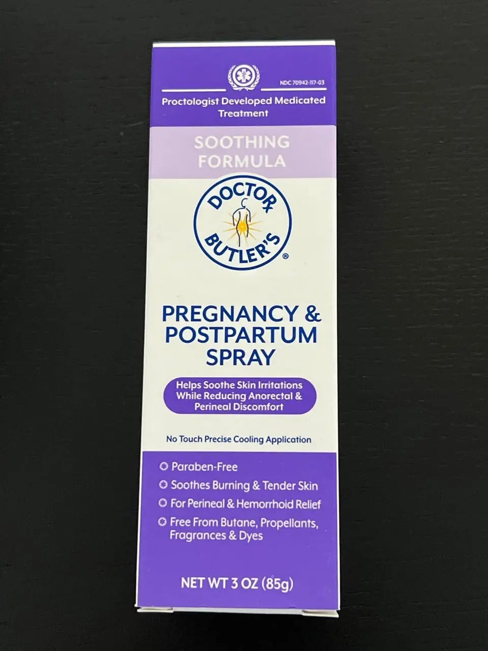 Doctor Butler's Pregnancy & Postpartum Spray - Perineal Spray and Hemorrhoid Treatment with Aloe and Chamomile, Pregnancy Support and Postpartum Essentials, Paraben Free (3oz) Doctor Butler'sAu supplements