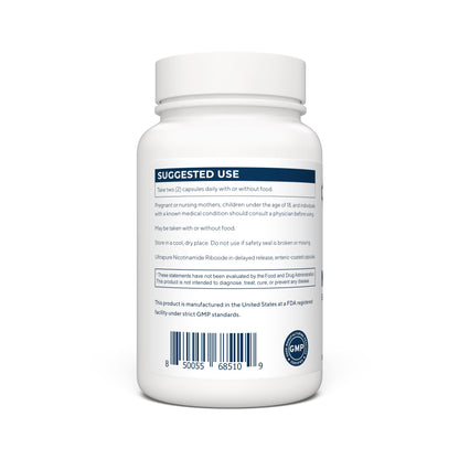 RENUE by Science Nicotinamide Riboside | High Strength NAD Supplement | 60 Nicotinamide Enteric-Coated Capsules - 1000mg Nicotinamide Riboside per Serving | Manufactured in The USA Third-Party Tested Renue By ScienceUS supplements