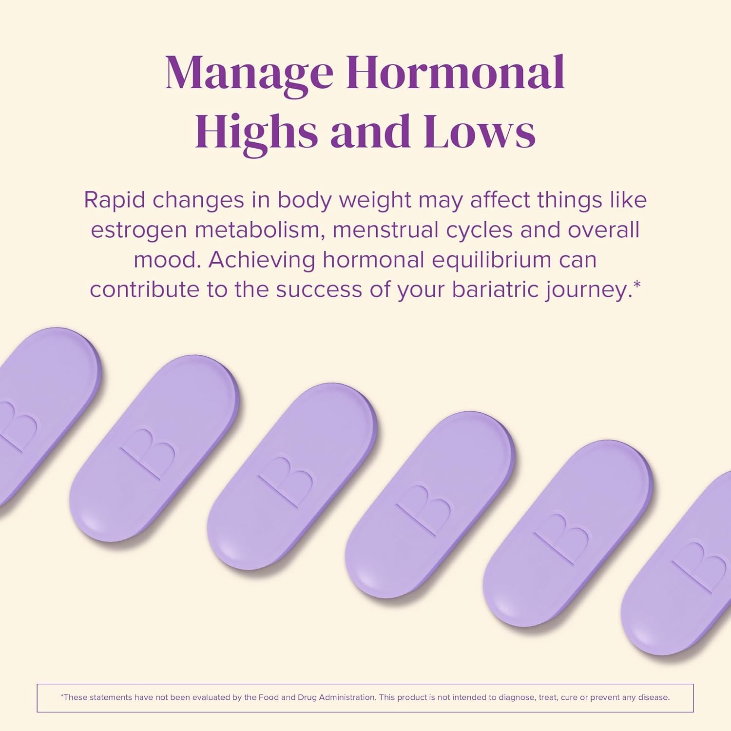 BariMelts Hormonal Balance+ for GLP-1 Users and Bariatric Patients - DIM, NAC & Chasteberry Supports Hormone Balance for Women - 60 Smooth-Coated Caplets (1-Month Supply) BariMeltsAu supplements