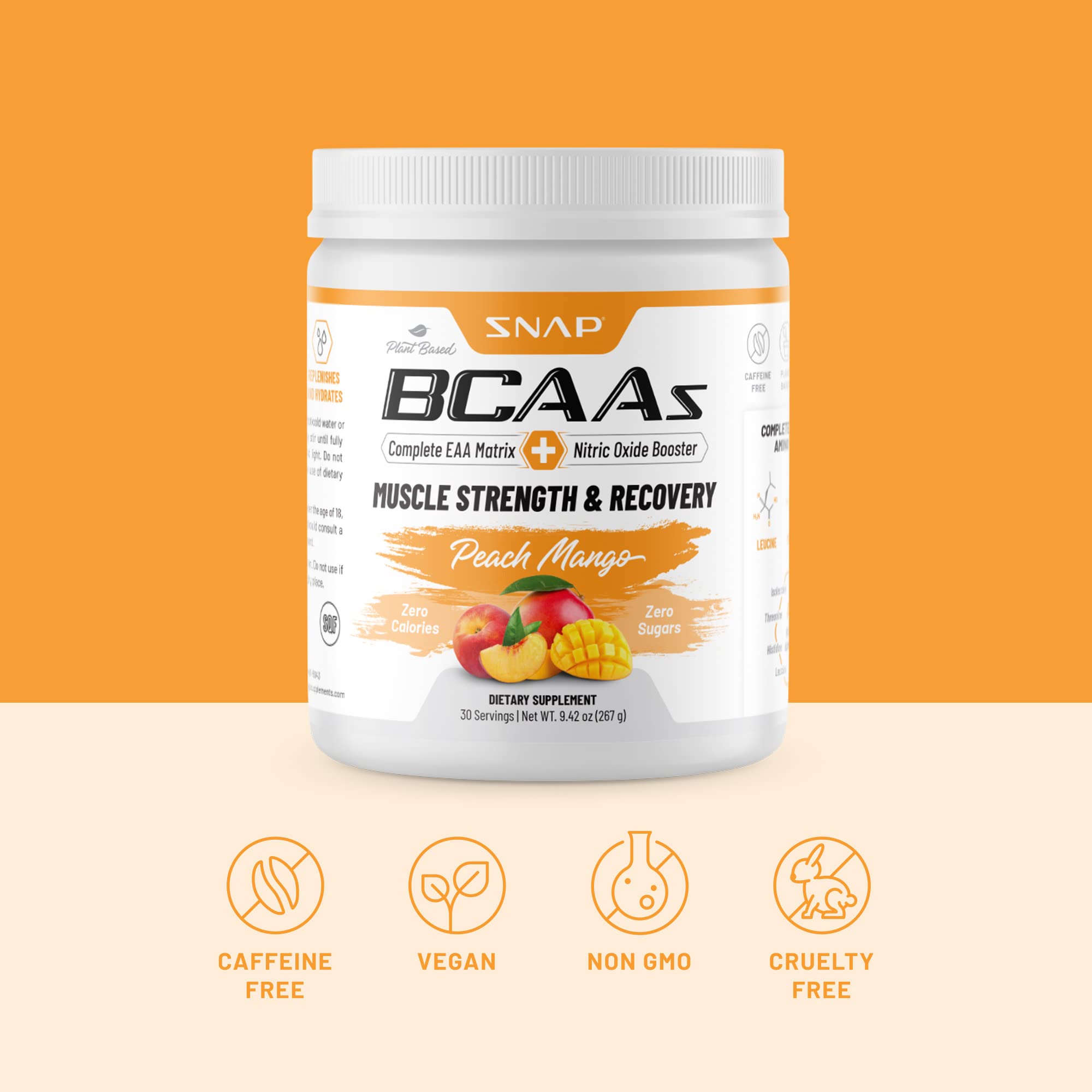 Snap Supplements Nitric Oxide Booster and BCAA Powder Snap SupplementsAu supplements