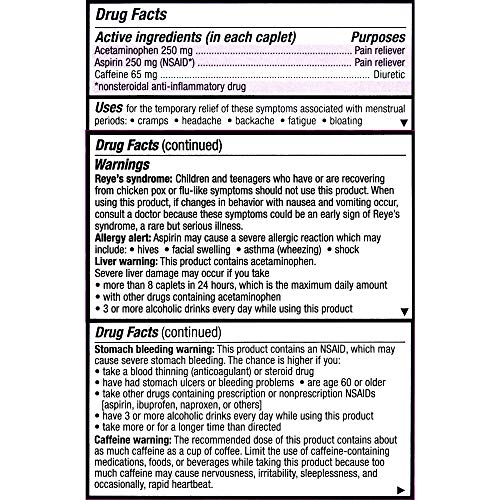 Pamprin Max Menstrual Pain Relief, Maximum Strength, Caplets, 24 ct. PamprinAu supplements