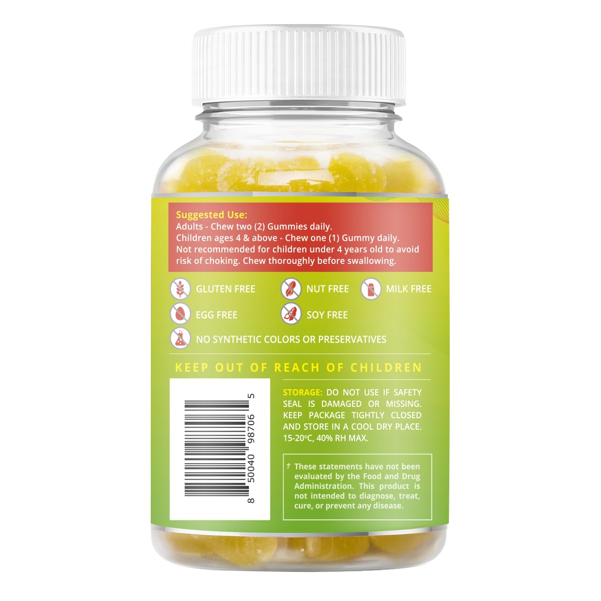 BeLive Magnesium Gummies 200mg - 60 Ct | Magnesium Glycinate Supplements for Relaxation, Stress Relief, and Sleep for Adults & Kids - Tasty and Tangy Pineapple Flavor BeLiveAu supplements