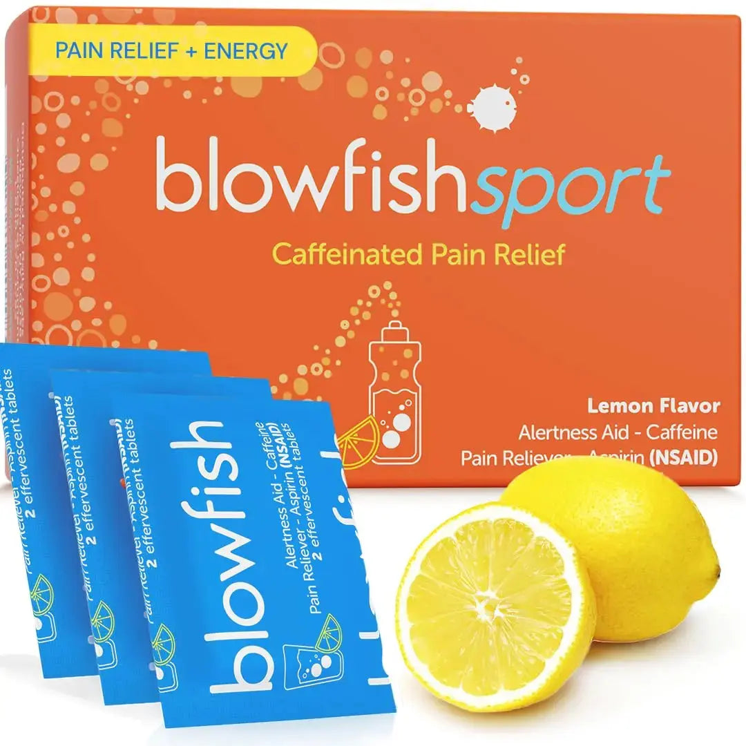 Blowfish Sport | Pain Relief for Athletes | Eases Sore Muscles | Boosts Energy | Effervescent Formula Works Fast | Perfect for Morning Workouts BlowfishAu supplements
