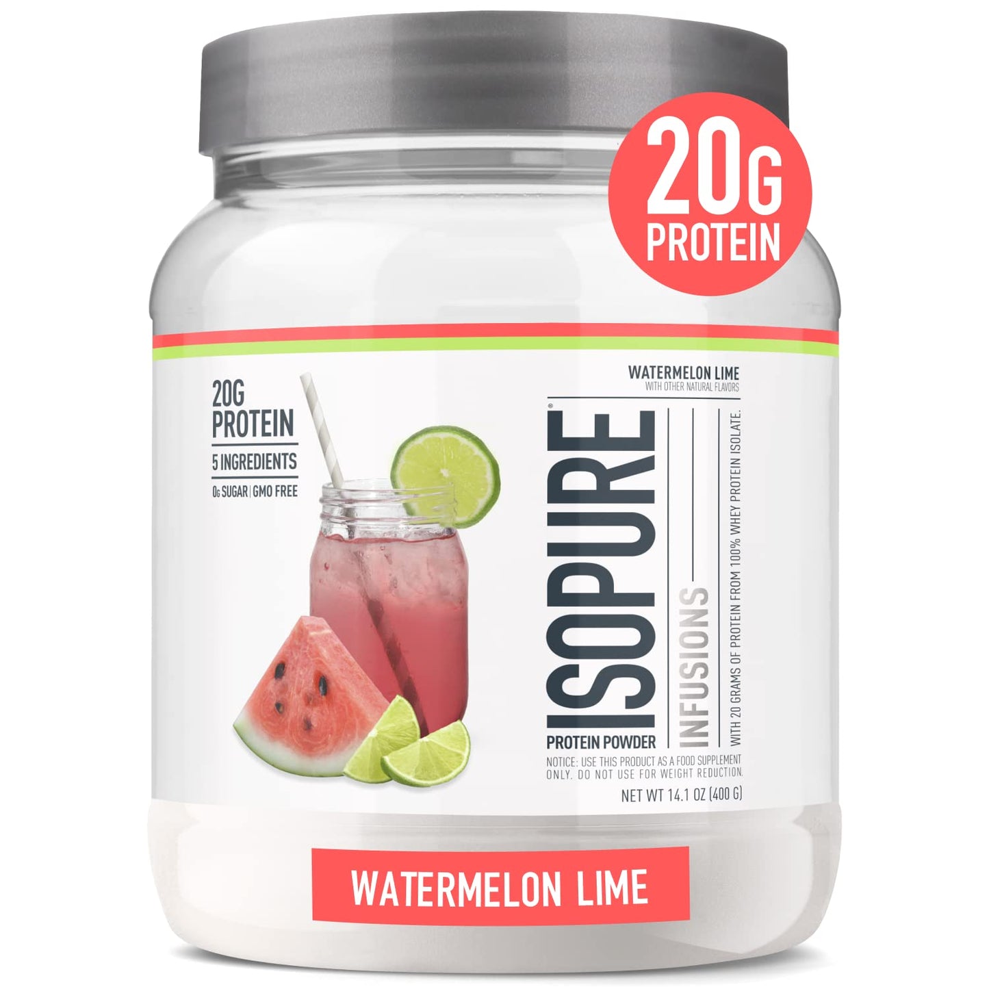 Isopure Protein Powder, Clear Whey Isolate Protein, Post Workout Recovery Drink Mix IsopureUS supplements