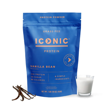 ICONIC Protein Powder, Vanilla Bean - Sugar Free, Low Carb Protein Powder - Lactose Free ICONICUS supplements