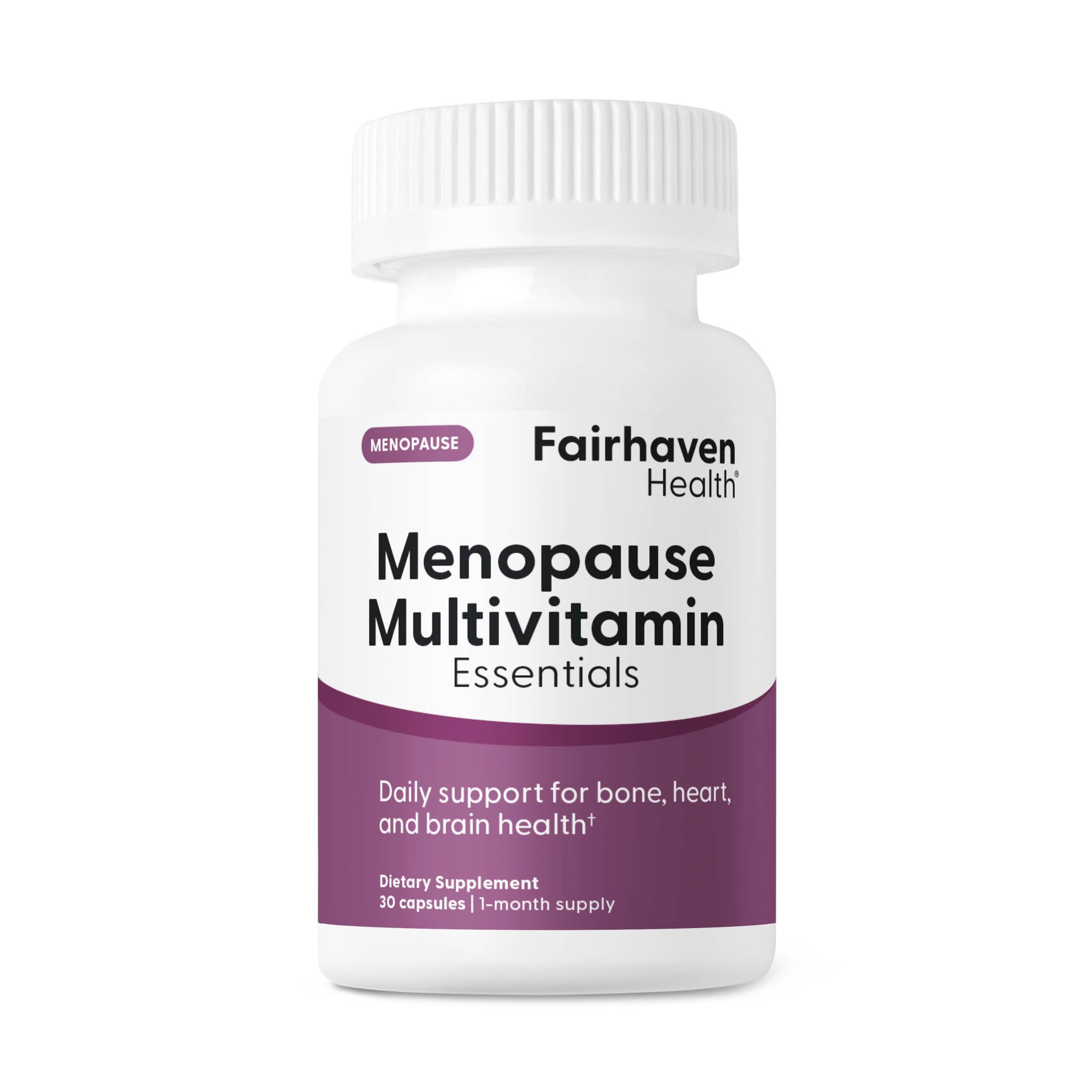 Fairhaven Health Menopause Multivitamin Essentials | Hormone Free Menopause Supplements for Women | Methylated Multivitamin for Women 50 and Over | Non-GMO | Perimenopause Supplements | 30 Capsules Fairhaven HealthAu supplements