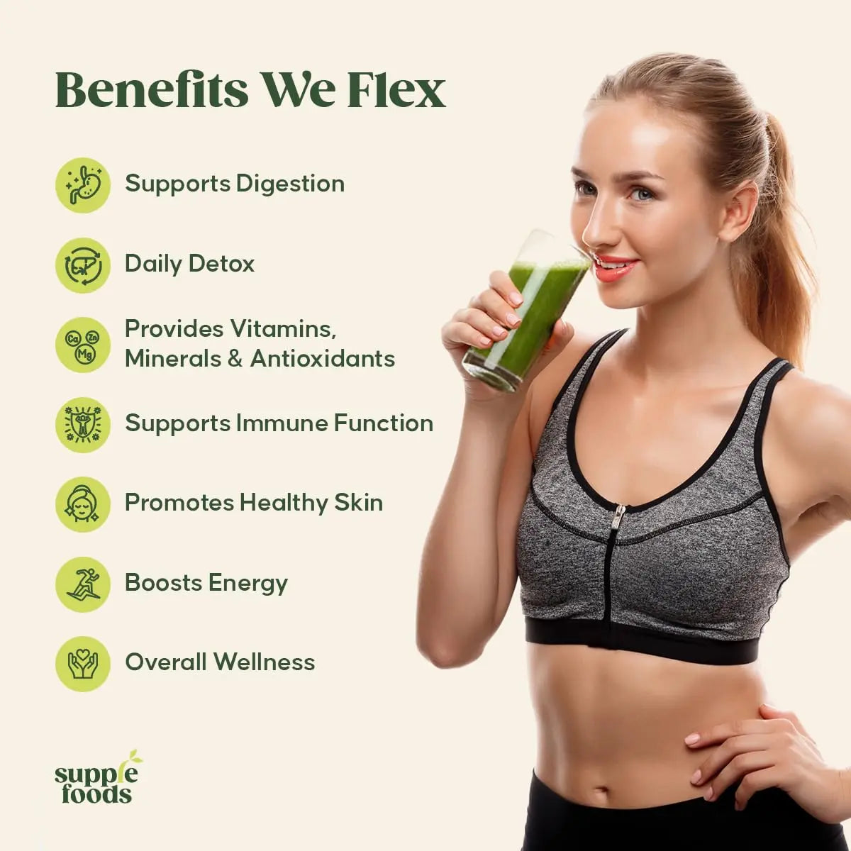 supplefoods Organic Moringa Powder 200 g / 7.05 oz | 100% Natural Green Superfood | Assists Digestion & Daily Detox | Finely Milled Moringa Leaf Powder | USDA Certified Organic Dietary Supplement supplefoodsnz supplements