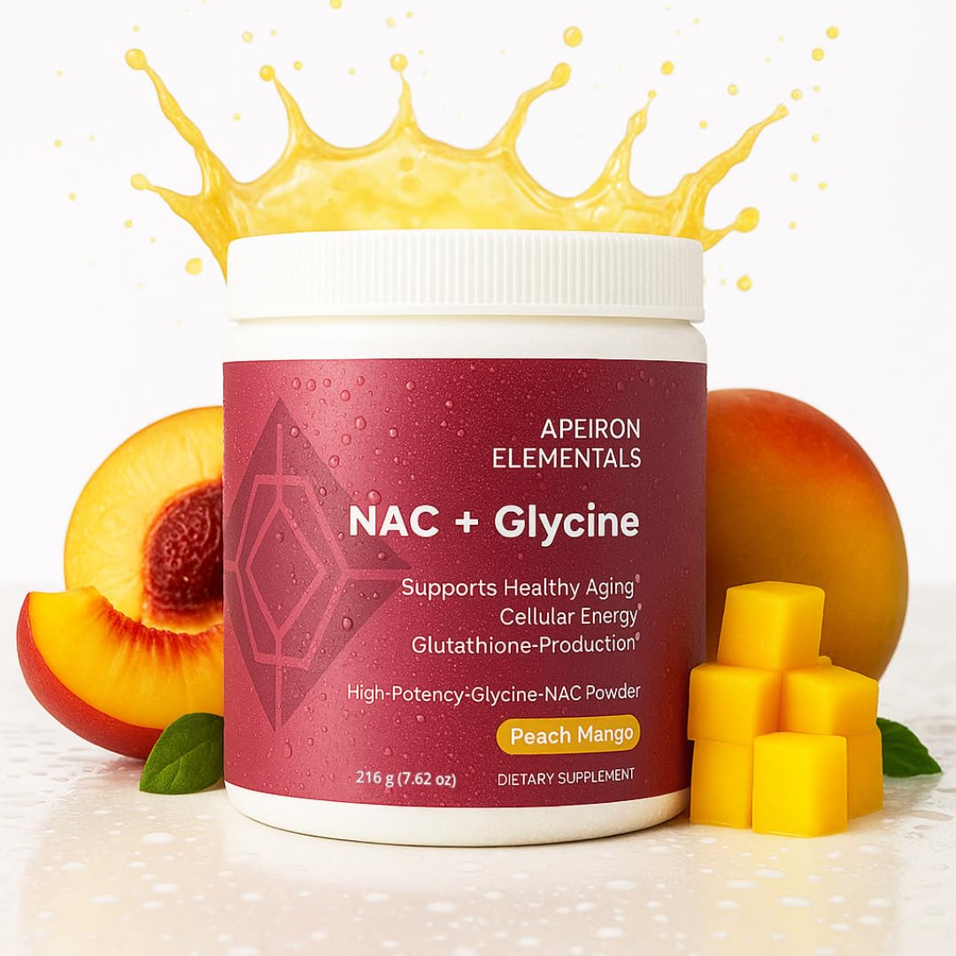 Apeiron Elementals NAC + Glycine Powder - 2500mg - Glutathione Production, Immune Support, & Cellular Energy Apeiron ElementalsAu supplements