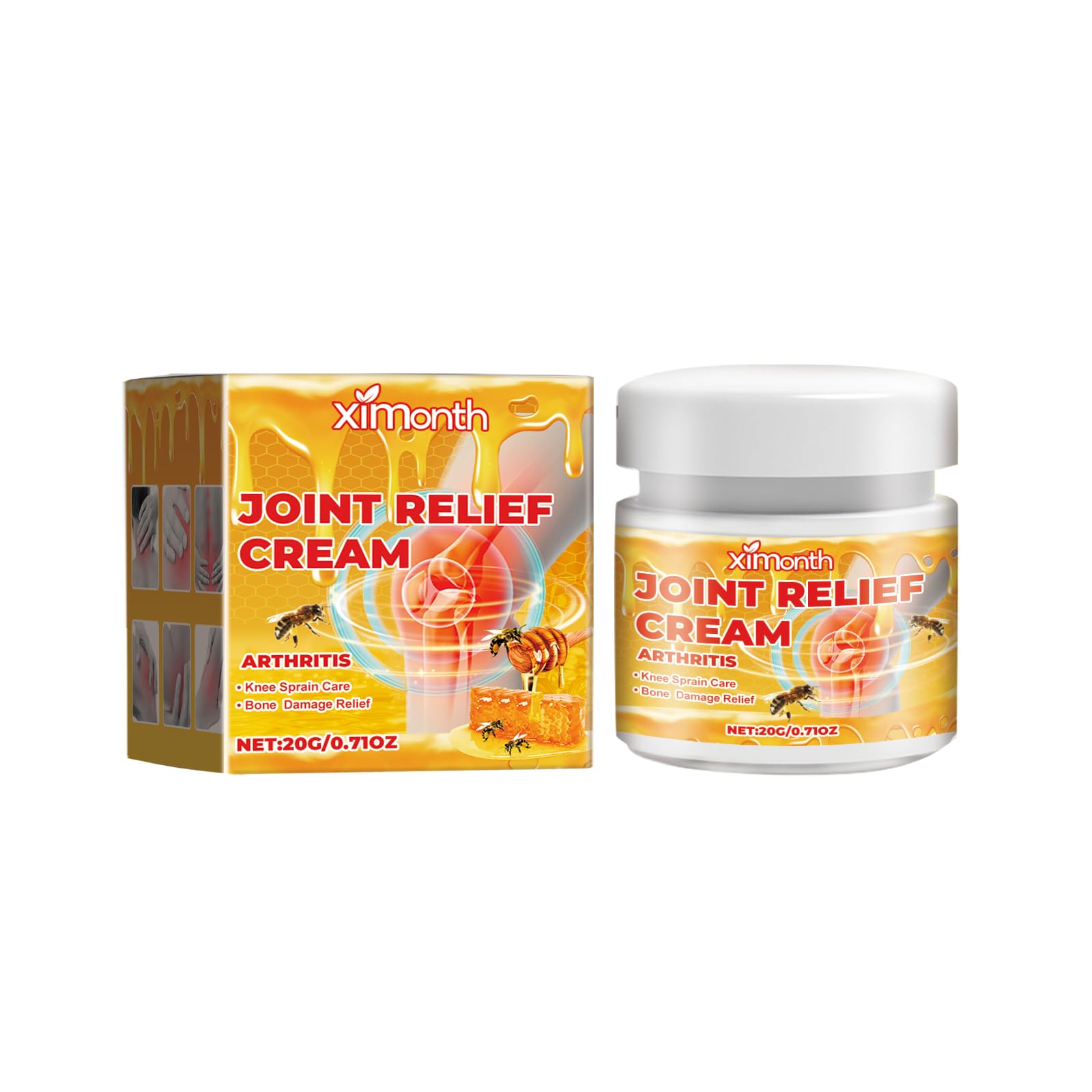 JOYVOIDX Joint & Knee Comfort Cream with Bee Venom and Cassia Flower, Formulated with Glucosamine for Flexibility and Mobility, 0.71oz JOYVOIDXAu supplements