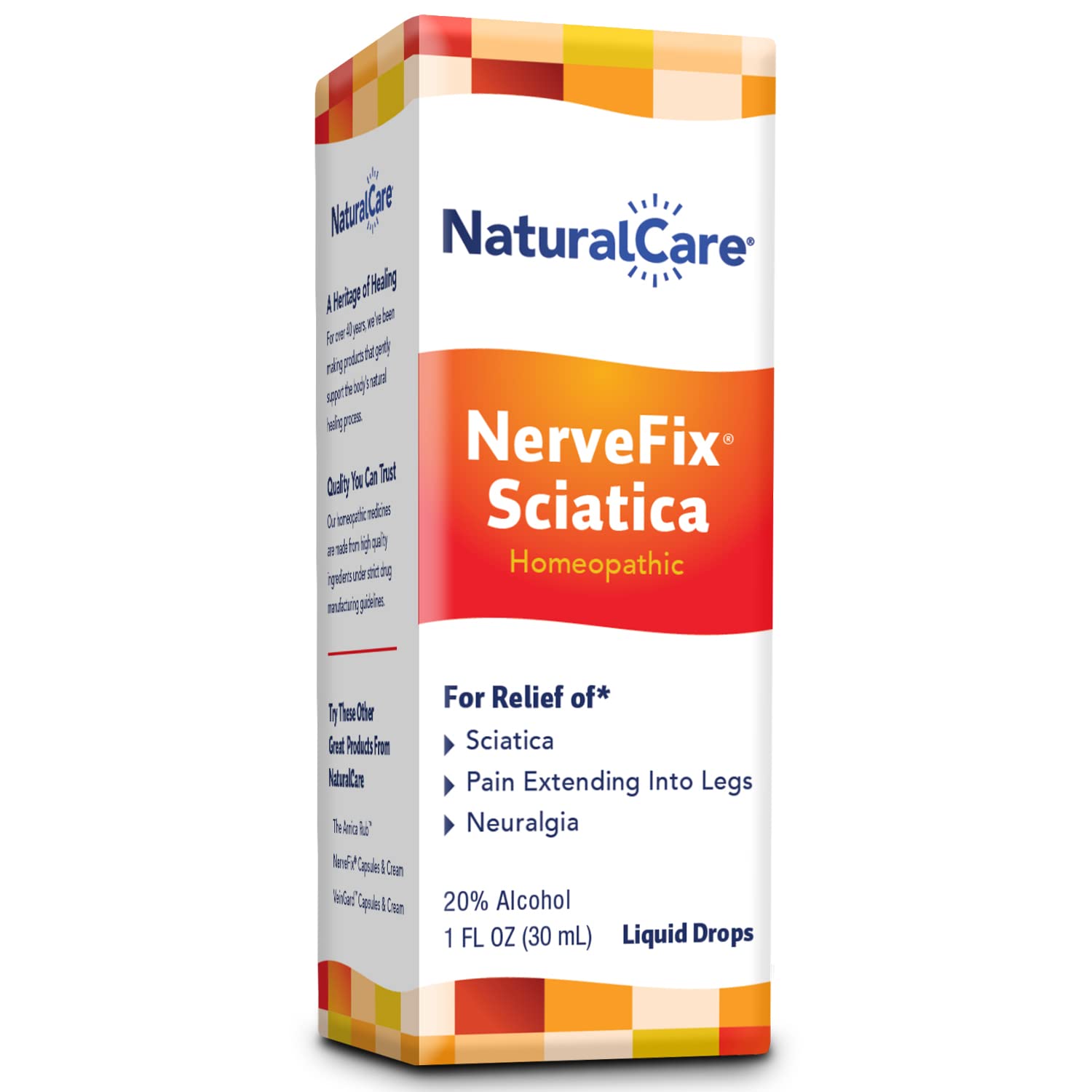 NaturalCare Pain Relief NerveFix Sciatica Neuralgia, 1 oz Liquid Natra Bio Natra-BioAu supplements
