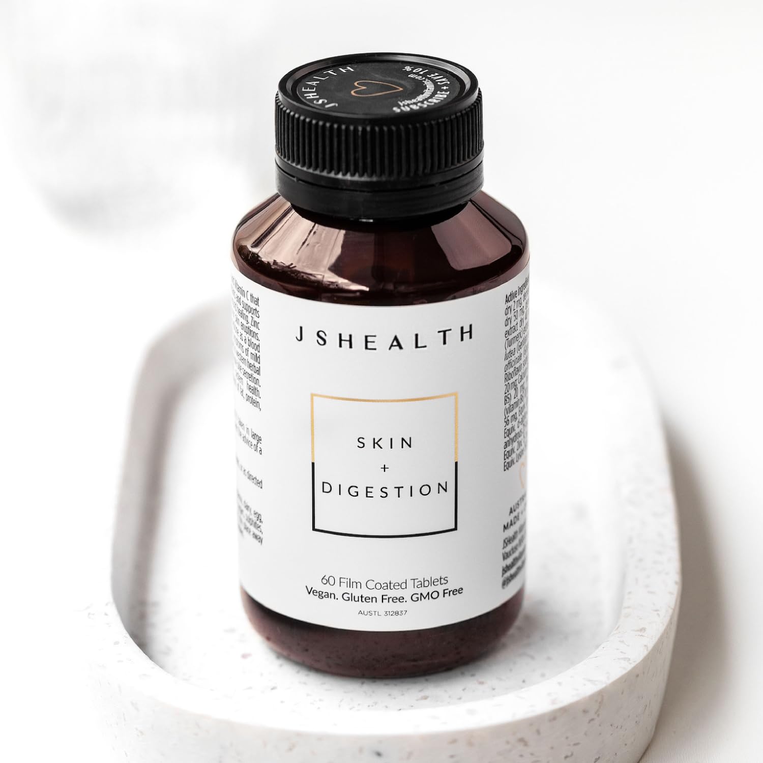 JSHealth Vitamins Skin and Digestion Formula | Skin Supplement with Zinc | Burdock JSHealthUS supplements
