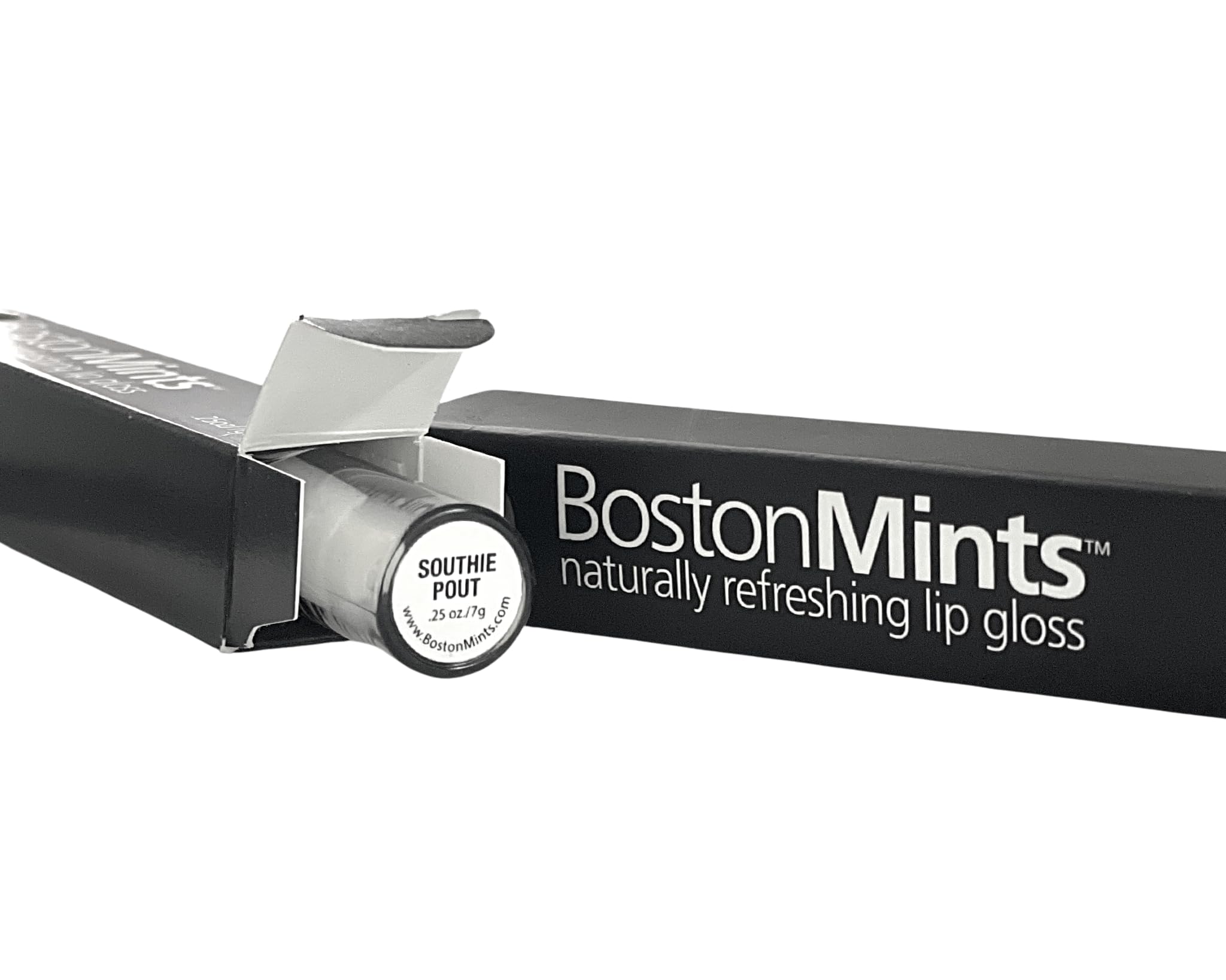 Healthy, Naturally Lip Plumping Clear LipGloss, Southie Pout (.25oz) - Vegan, Plant-Based ingredients. Cooling Mint Enhances Fullness, while Avocado Oil and Jojoba provides lasting Hydration. Boston MintsAu supplements