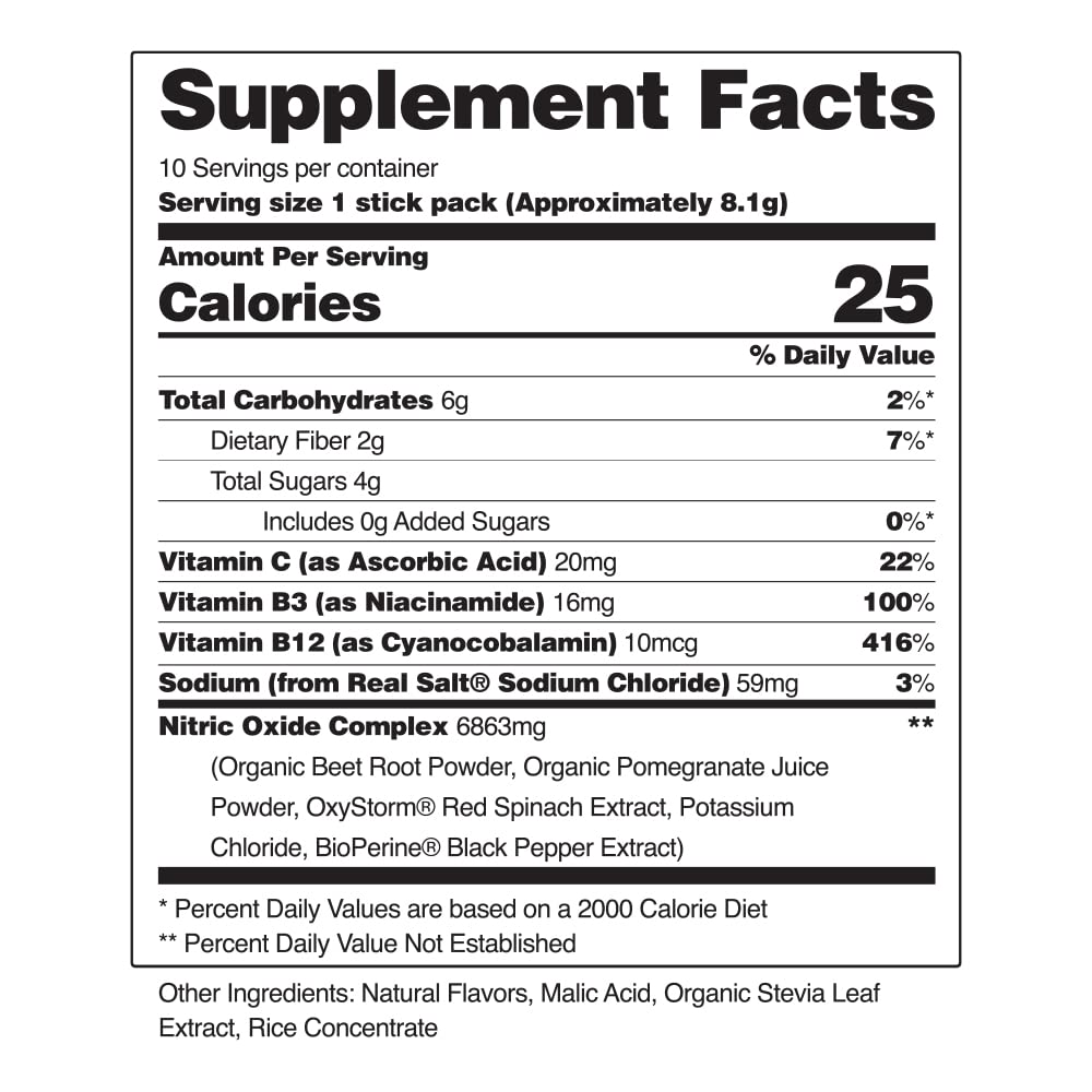 Snap Supplements Nitric Oxide Organic Beet Root Powder, Circulation Superfood On-The-Go Snap SupplementsAu supplements