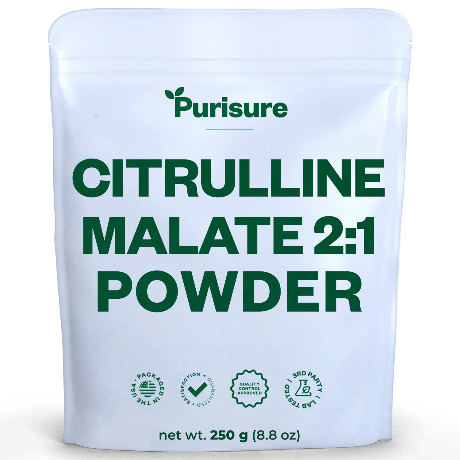 Purisure L-Ctrulline Powder 250g, Premium Citrulline 2:1 Malate Supplement for Strength PurisureAu supplements