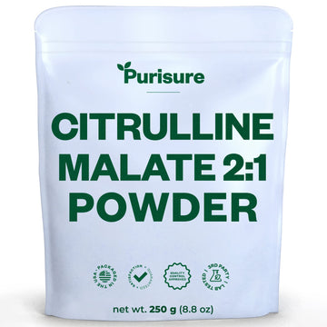 Purisure L-Ctrulline Powder 250g, Premium Citrulline 2:1 Malate Supplement for Strength PurisureAu supplements