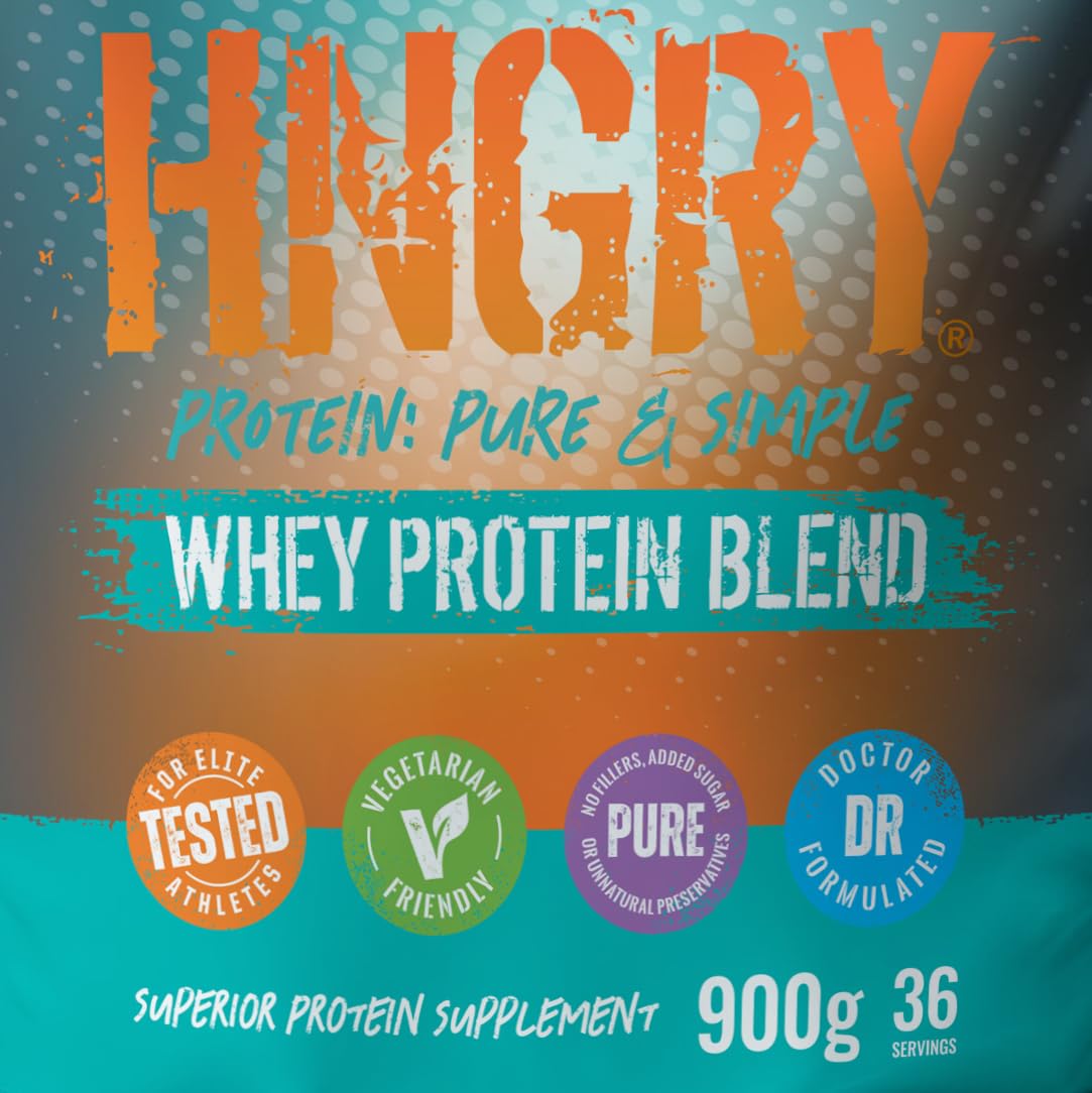 HNGRY Protein Whey Protein Powder Shake with 80% Protein Whey, 900g and 36 Servings HNGRY ProteinAu supplements