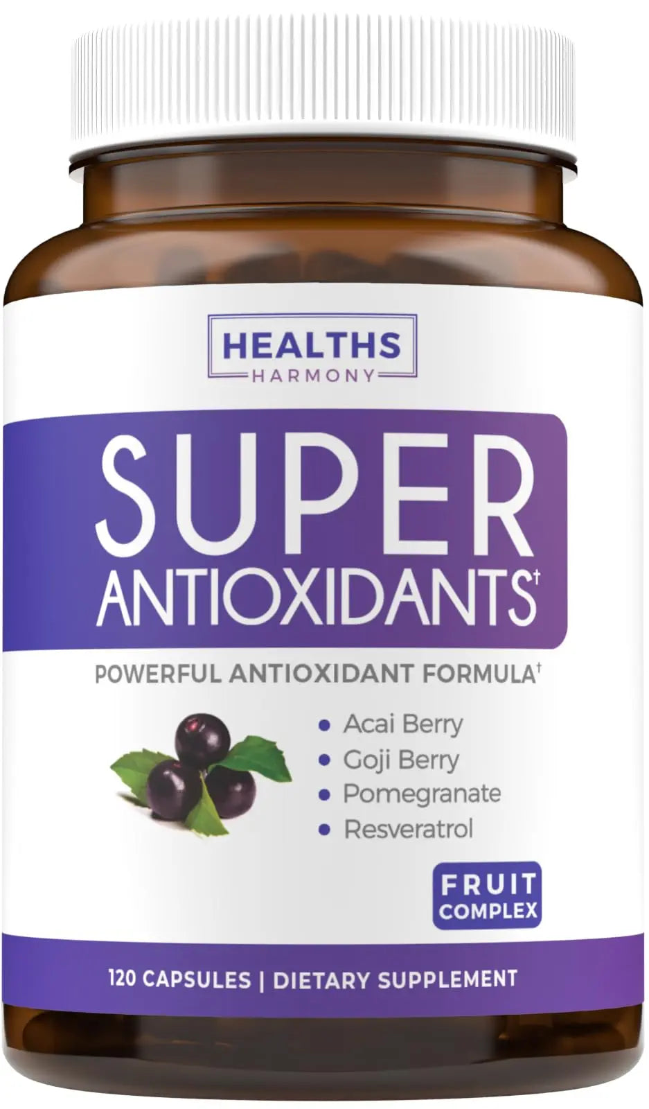 Super Greens & Antioxidants (2-Month Supply) Antioxidant Power Greens Bundle of Organic Super Greens Powder - Complete Superfood (120 Capsules) & Super Antioxidants - Powerful Superfood (120 Capsules) Healths Harmonynz supplements